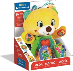 Interaktív plüss mackó Gombocska BABY CLEMENTONI CZ/SK/HU