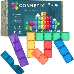 CONNETIX Rainbow Rectangle Pack mágneses építőjáték – 18 darab
