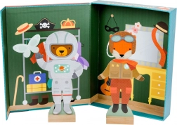 Petit Collage mágneses állatos puzzle