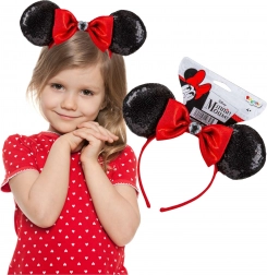 Disney Minnie Mouse fejpánt flitterekkel és masnival