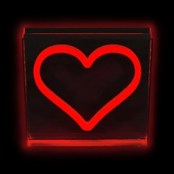 LED neon lámpácska szív piros 2Kids Toys