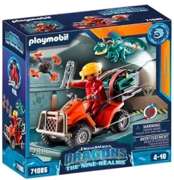 PLAYMOBIL Dragons: A kilenc birodalom Icaris ATV & Phil – készlet figurával és sárkánnyal