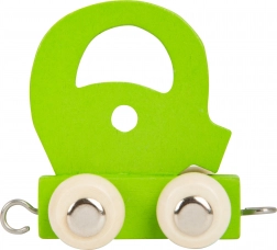 Fa vonat színes ábécé Q betű