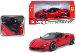 Ferrari SF90 Stradale autómodell piros 1:24 Bburago