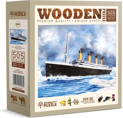 Fából készült Titanic kirakó 505 darabbal WOODEN CITY