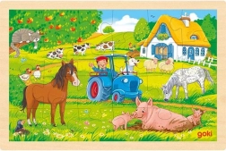 Goki fa farm puzzle, 24 darabos