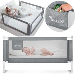 Nukido ágybiztonsági rács 200 cm szürke