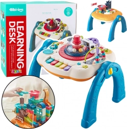 Interaktív oktatóasztal 2 az 1-ben kék kockalappal