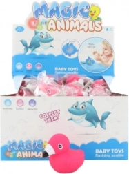 Vízben világító flamingó