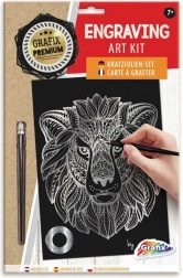 ezüst kaparós kép oroszlán GRAFIX
