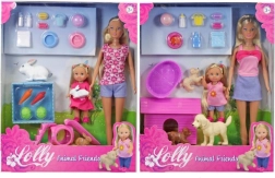 Steffi és Evi állatokkal