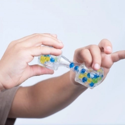 Fidget Blox Sound relaxációs kocka – kék és sárga