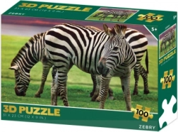 3D zebra puzzle, 100 darab