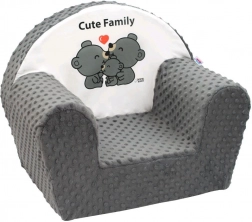 Minky New Baby Cute Family gyerek fotel – szürke