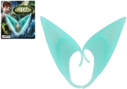 Latex tünde fülek 12 cm – türkiz, farsangi kiegészítő