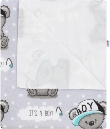 Vízálló flanel pelenkázó alátét NEW BABY fiúknak