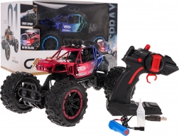 RC crawler REAL ROCK füstfunkcióval 1:16 – Piros