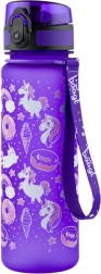 BAAGL Gyerekek üveg palack, egyszarvú mintával, 500 ml