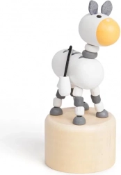 Fa nyomható állatfigura Zebra Safari a Bigjigs Játékoktól