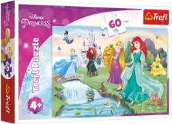 Trefl Disney Princess – Ismerd meg a hercegnőket 60 darabos puzzle