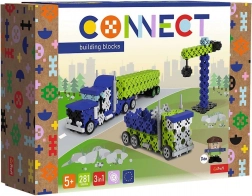 Klocki Connect 3 az 1-ben építőkészlet – teherautó és építési zóna L