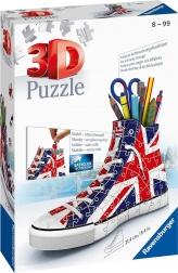 Ravensburger 3D puzzle tornacipő brit zászlóval, 112 darab