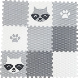 Minideckfloor Játék Szőnyeg Mosómedvével és Mancsnyomokkal