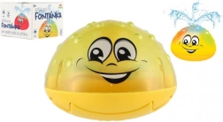 Világító, elemes vízi fürdőkút a kádba – sárga