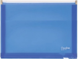 A5 Opaline kék cipzáras tasak