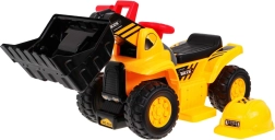 Gyermek akkumulátoros rakodógép sisakkal és hangokkal