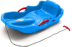 Műanyag szán támlával és fékekkel Baby Mix Speed Bob kék