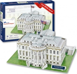 Clever&Happy 3D puzzle Fehér Ház Washington 64 darab