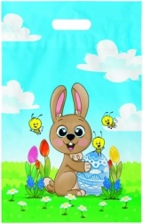 Húsvéti műanyag füllel ellátott szatyor