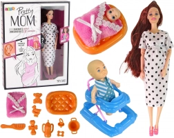 Hosszú Hajú Baba Gyerekeknek Kiegészítőkkel