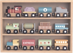 Tooky Toy Fa Vasutak Mágnesekkel