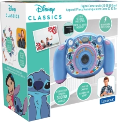 Lexibook gyermek HD kamera és fényképezőgép Stitch mintával, SD-kártyával