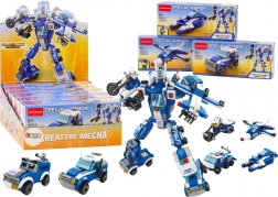 Rendőrautók Motorcsónak Repülőgép Rendőrség Építőkockák MIX