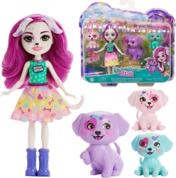 Enchantimals babák Dessa Dalmatian cuki dalmata családdal