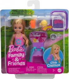 Barbie Chelsea baba hátizsákkal és cicával