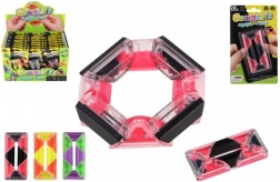 Antistressz téglalap alakú logikai játék golyókkal, műanyag 4 × 8 cm