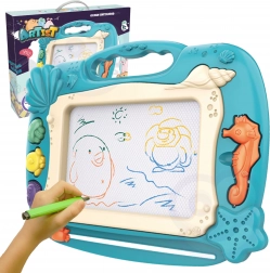 Woopie znikopis mágneses tábla óceáni motívummal - zöld