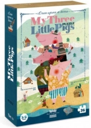 Nagy Londji Három Kismalac puzzle - 36 darab