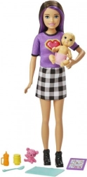 Barbie bébiszitter kisbabával és kiegészítőkkel