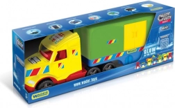 Guruló Magic Truck Basic Konténer Wader – világító teherautó