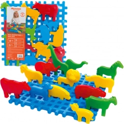Marioinex mini zoo állatkák – waffle építőkészlet 14 darab