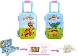 Dinoszaurusz csontváz bőröndben