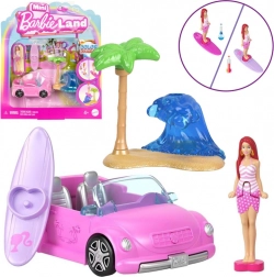 Mattel Mini Barbie Land kabrió minibaba babával és színváltó funkcióval