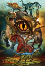 Rejtvény húsevő dinoszauruszok 100 darabos