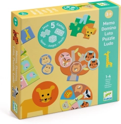 Djeco 5 játékos készlet – szavannai állatok