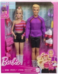 Barbie és Ken divatbabák görkorcsolyával